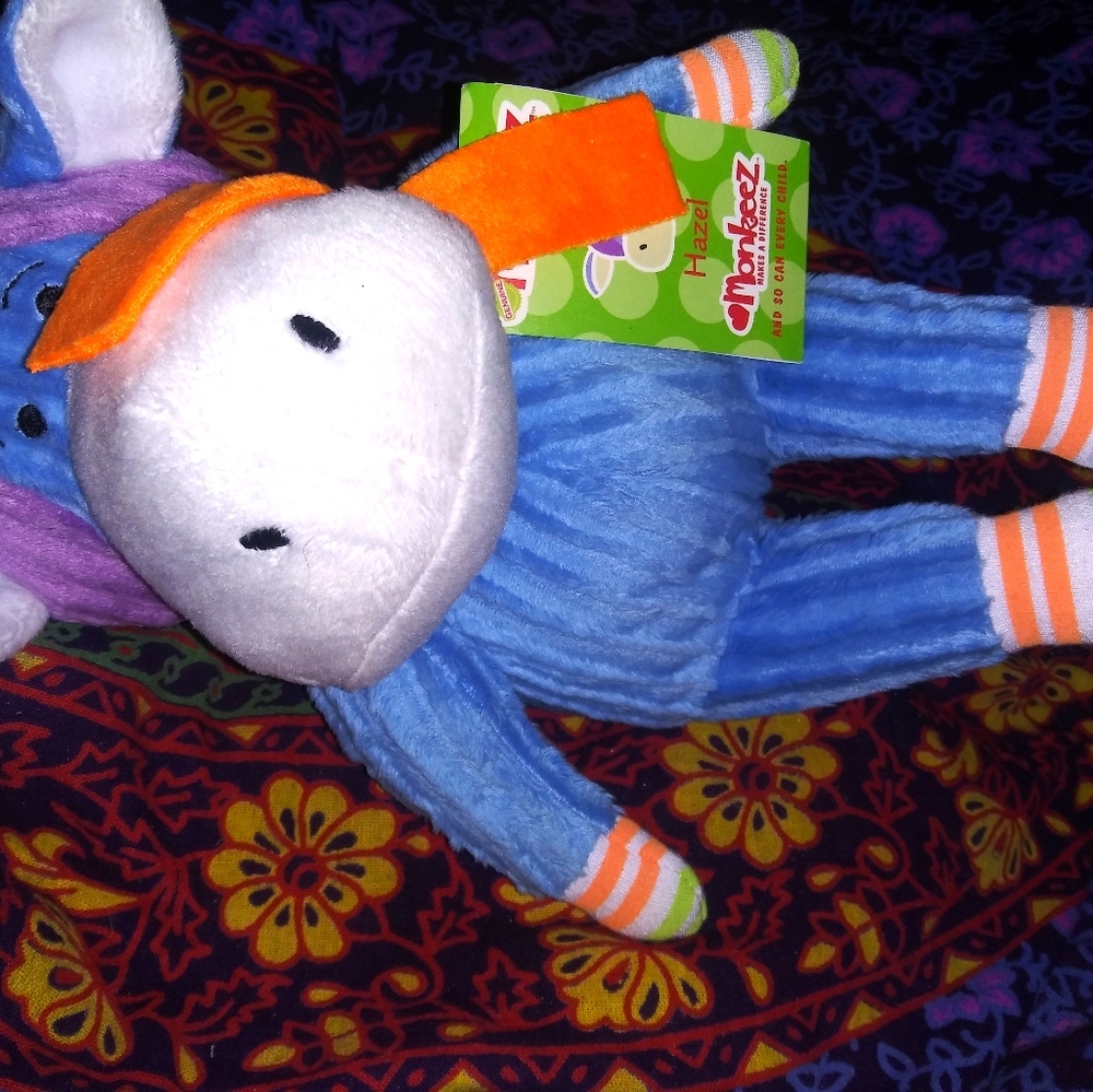 Monkeez and Friends. Plush toy. Hazel. Rare